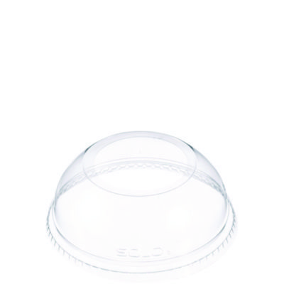 Open-Top Dome Lid for 16-24 oz Plastic Cups, Clear, 1.9
